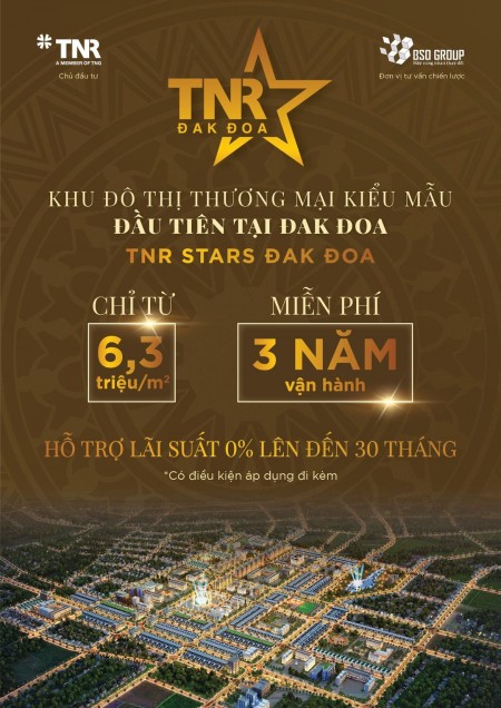Chỉ từ 400tr Sở hữu ngay Đất nền Sổ đỏ KĐT thương mại kiểu mẫu đầu tiên Tây Nguyên