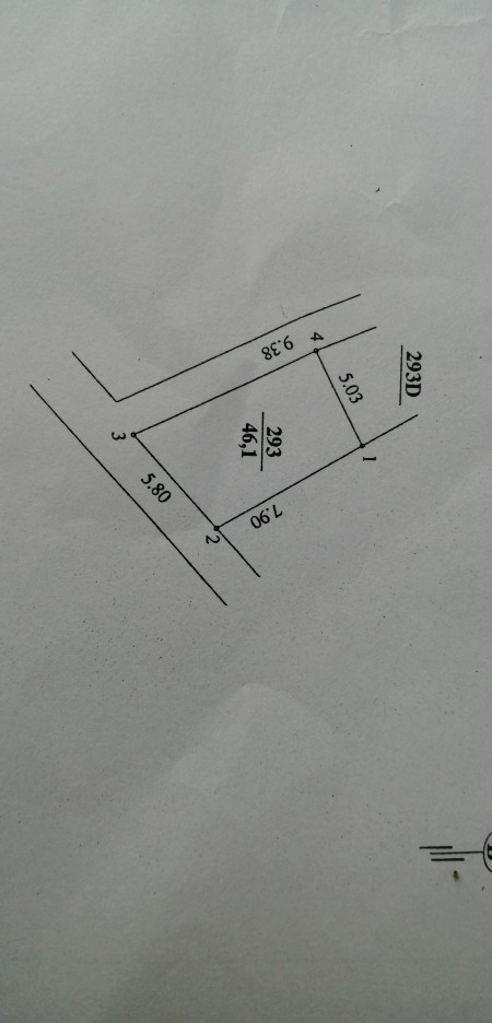 Bán nhà sổ đỏ chính chủ 46,1 m2 x 3 tầng + 1 tum, hướng đôbg nam, giá 2,39 tỷ. Lh a Triệu 0972040103