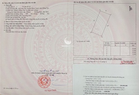 Bán đất dự án HUD nhóm IV xã Phước An huyện Nhơn Trạch