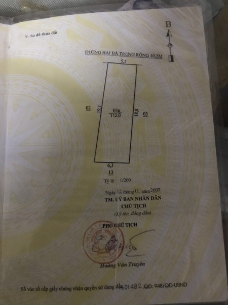 Bán đất đường Hai Bà Trưng, Trung Sơn, Sầm Sơn