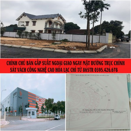 CHÍNH CHỦ BÁN GẤP LÔ MẶT TRỤC CHÍNH SÁT CNC HÒA LẠC 0395426678