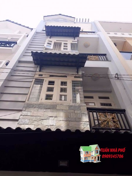 Bán nhà HXH Phan Huy Ích P.15, Q.Tân Bình, gía rẻ, 48m2, 4 tầng, 4 PN