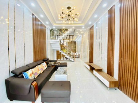 Bán nhà mới xây đường Hiệp Bình, cách ngã 4 Hiệp Bình - Phạm Văn Đồng 100m. nhà trệt + 2 lầu + tum gồm sân để xe hơi 22m2