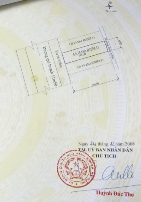 Cần bán lô đất mặt tiền đường Phạm Kiệt gần Hồ Xuân Hương gần biển