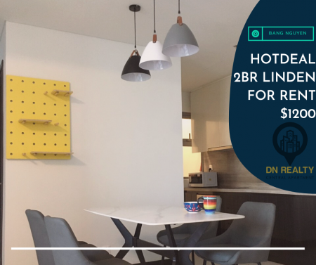 Cho thuê 2PN tòa Linden full nội thất giá tốt [For Rent]