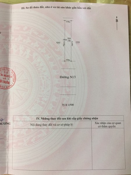 Bán đất Vĩnh Tân, Tân Uyên, diện tích 159m2, giá 985tr, k thương lượng, k làm việc qua môi giới