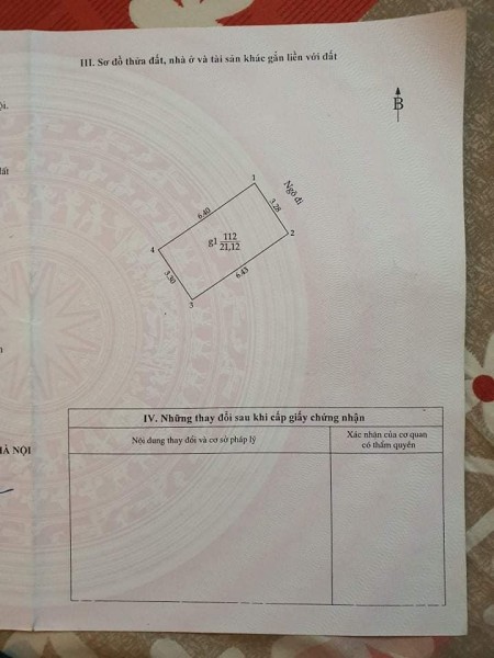 BÁN NHÀ CẤP 4 NGÕ 35 ĐƯỜNG LÁNG – GIÁ NHỈNH 2 TỶ.