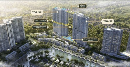 Căn 2pn+1 sky oasis view sông hồng cần bán nhanh