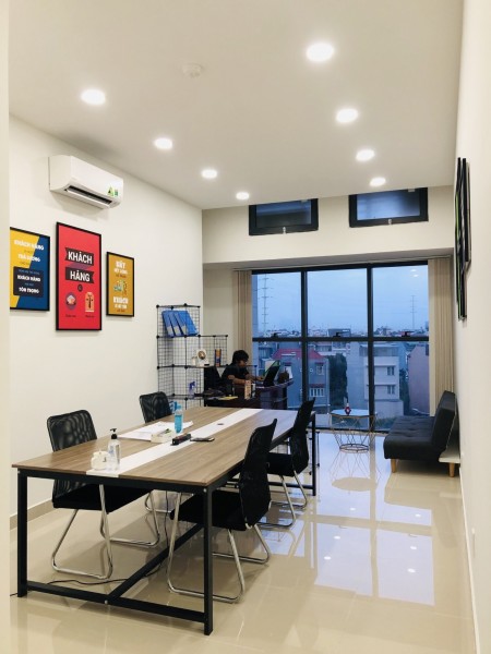 Văn phòng Startup - Officetel Mai Chí Thọ, dt 35m2, có sẵn bàn ghế làm việc - cho thuê giá siêu rẻ.