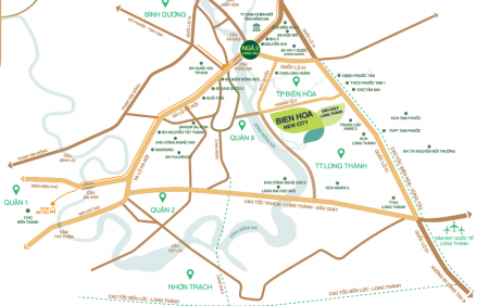Bán đất dự án Biên Hoà New City sổ hồng riêng