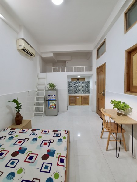 Phòng trọ rộng 35m2 có gác có sẵn nội thất giá rẻ quận 7 chỉ 3tr5 - 4tr/th