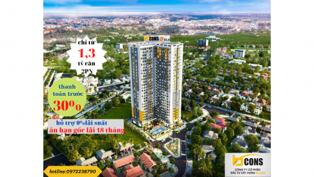 Bcons Sala 1ty3 2PN thanh toán trước 399tr cho đến khi vào ở 6 thàng thanh toán tiếp.