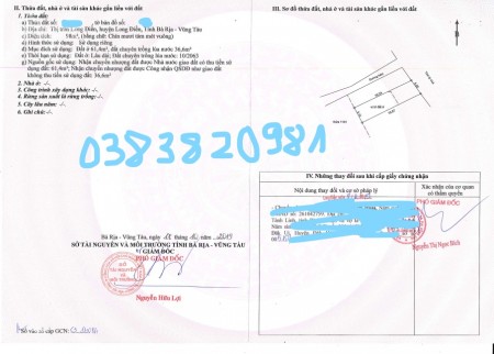 Gia đình có việc gấp nên cần nhượng lại lô đất ngay mặt tiền Tỉnh lộ 44A, cách TTHC tỉnh 2km