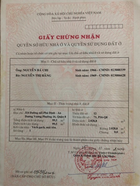 Cần bán Mặt tiền đường hoàng ngân phường 16 q8,đường 16m dt 2020m2 full 100% thổ cử