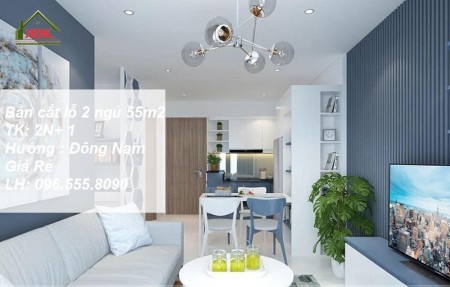 Bán cắt lỗ 2 ngủ Đẹp 55m2 Đông Nam Tòa S2.07 Giá 600 tr.