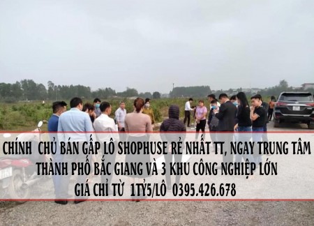 ĐẤT VÀNG TRUNG TÂM TP BẮC GIANG GIÁ ĐẦU TƯ CHỈ TỪ 1TỶ5 0395426678