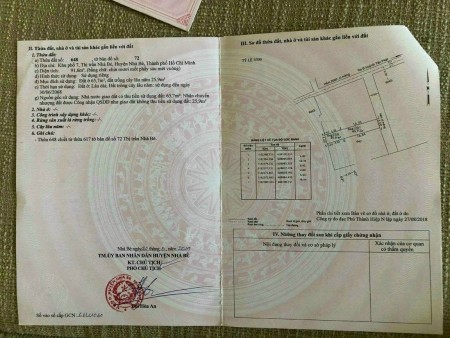 Bán 3 lô đất liền kề HXH Huỳnh Tấn Phát, Nhà Bè, Giá 2.7 tỷ +84.943211439 Ms Hải