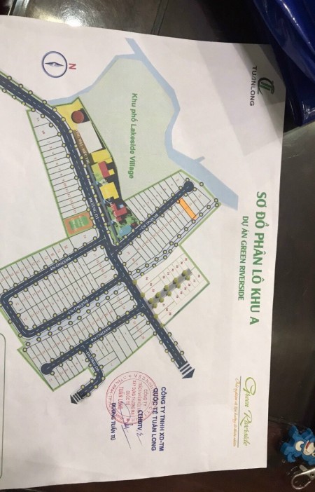 Bán 100 m2 đất thổ cư Khu A Khu dân cư Anh Tuấn,Phú Xuân,Nhà Bè.
