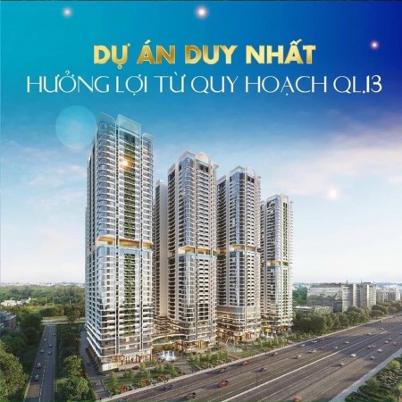 Chỉ 600 triệu sở hữu ngay căn hộ cao cấp trung tâm Thành Phố Thuận An, mặt tiền Quốc Lộ 13