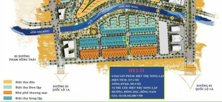 Bán Căn Góc Biệt Thự Song Lập View Đẹp
