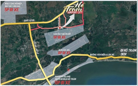 Hồ Tràm Airport City, đầu tư đón đầu dự án Sân Bay Hồ Tràm chỉ 750tr