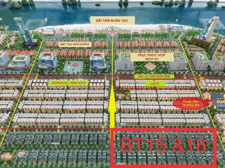 Chính chủ cần bán gấp lô đất nền biệt thự BT16 mặt kinh tế đêm Phương Đông Vân Đồn già 38tr/m2