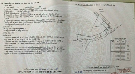 BÁN ĐẤT TẠI ĐƯỜNG ĐOÀN NGUYỄN TUẤN, BÌNH CHÁNH, HỒ CHÍ MINH
