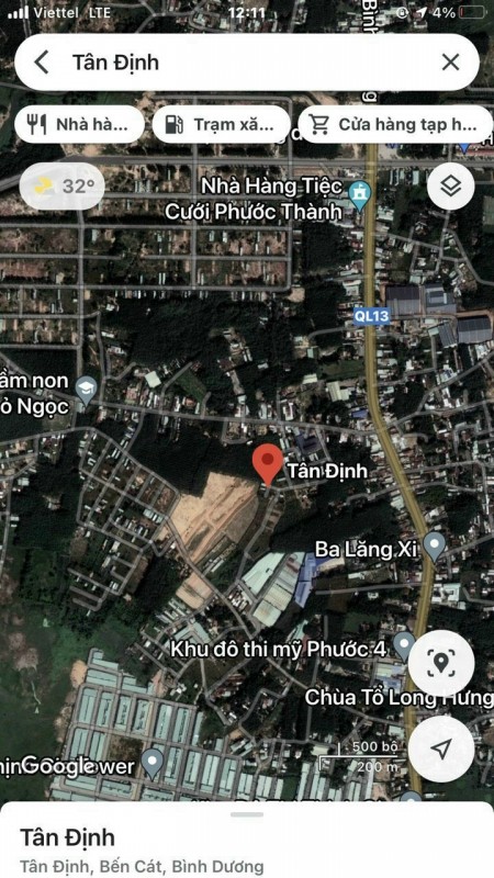 Bán đất tại Tân Định, Bến Cát, Bình Dương, cách Quốc lộ 13 300m