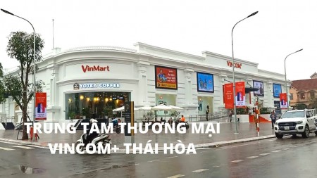bán trực tiếp chủ đầu tư Vincom Thái Hòa thanh toán 30% hỗ trợ vay vốn 70%, ân hạn nợ gốc và 0% 36 tháng, nhận nhà sau khi hoàn thành thủ tục mua bán