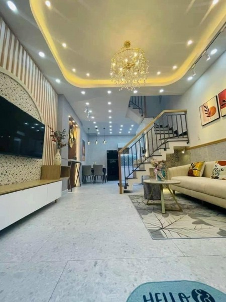 Bán nhà mới xây HXH Lê Văn Thọ P9 Gò Vấp. DT 90m2 tặng full nội thất đẹp