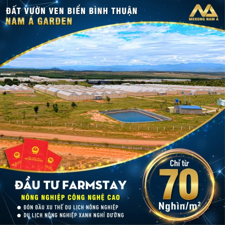 Đất vườn Bình Thuận, ngay khu dân cư, Sổ đỏ công chứng ngay