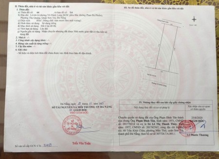 Bán đất mặt tiền đường Vũ Đình Long ( Đường 7m50 )