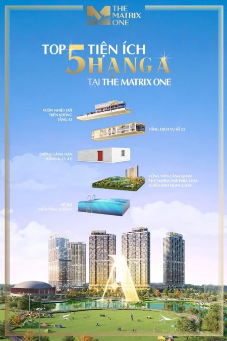 Căn hộ Chung Cư The Matrix One Mễ Trì Nam Từ Liêm Vị trí kết nối tương lai, trung tâm phía Tây Hà Nội. LH: 0966172772