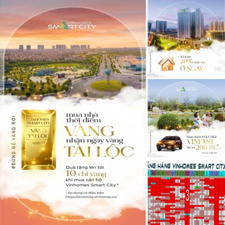 MUA NHÀ HÔM NAY, TẶNG VÀNG ĐẦY TAY TẠI VINHOMES SMART CITY