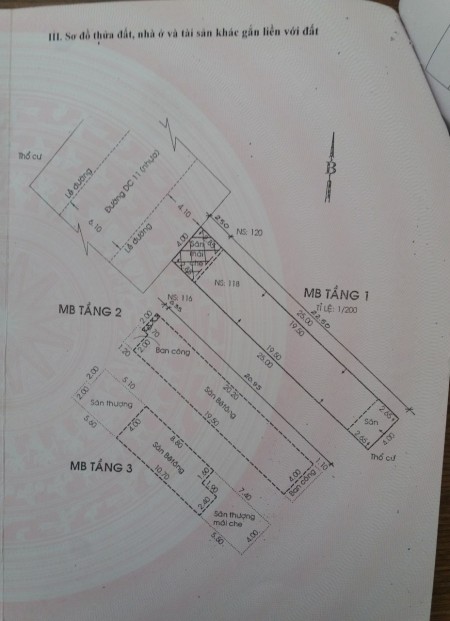 Bán gấp nhà mặt tiền đường DC11 xây 3 tầng phường sơn kỳ 8,6tỷ/100m2