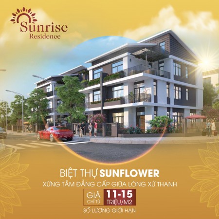 Bán lô Biệt Thự ngoại giao dự án Sunrise Resedenc Quảng Phú, CHIẾT KHẤU 2 cây vàng SJC