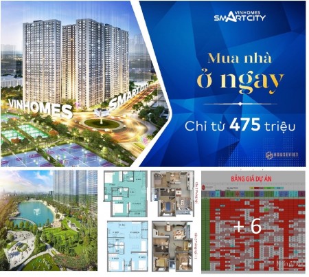 Bán hàng chủ đầu tư chung cư Vinhomes Smart City 2pn 1 vs giá thoả thuận sổ hồng riêng