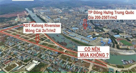 Mở bán liền kề Kalong Móng Cái Quảng Ninh Ven Sông và View Trung tâm thương mại
