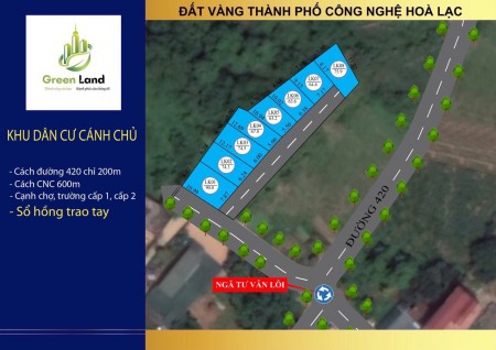 Cực hot! Đất vàng khu công nghệ cao Hòa Lạc – giá siêu rẻ