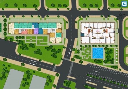 Căn hộ 62m2, 2PN - 1,83 tỷ 80m2 - 3PN giá rẻ chỉ từ 2,25 tỷ, hỗ trợ ngân hàng 70%