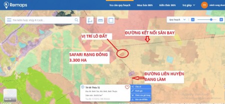Một sổ duy nhất ngay đường liên xã đang làm, sau lưng UBND xã Bình Tân, cạnh Safari Rạng Đông