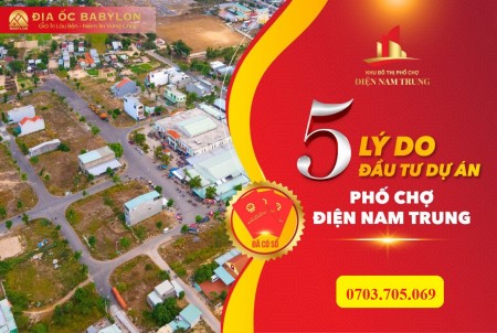 Giá 16,5tr/m2 có ngay 100m2 đất chợ Điện Nam trung, sổ đỏ, Thanh toán 15 tháng