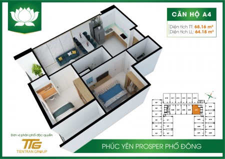 Cần bán căn hộ Phúc Yên Prosper Phố Đông
