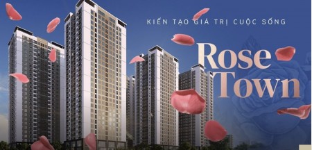 Rose Town ngày nắng đẹp, toà DV02 cư dân đã về ở. Toà DV03 đã cất nóc và đang hoàn thiện đường điện nước