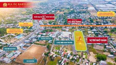 TRẢ TRƯỚC 250 TRIỆU CÓ NGAY SỔ ĐỎ LÔ ĐẤT MẶT TIỀN CHỢ ĐIỆN NAM TRUNG - QUẢNG NAM