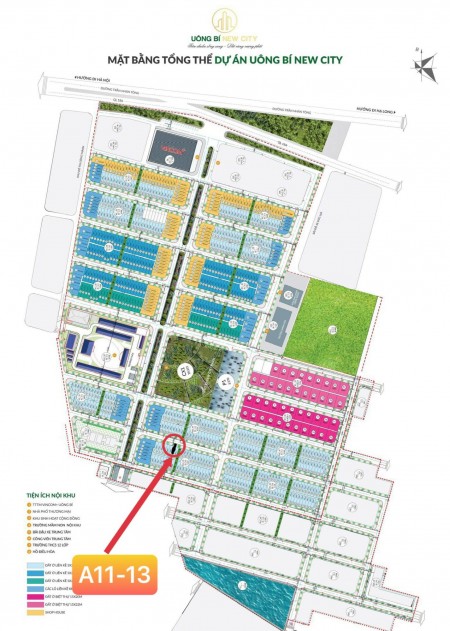 CẦN BÁN GẤP LÔ A11 DỰ ÁN NEW CITY UÔNG BÍ GIÁ 18 TRIỆU/M2 0849271084
