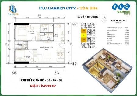 Bán căn chung cư cao cấp dự án FLC garden city