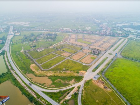Bán đất nền sổ đỏ Hà Nội có ngay, đối diện KCN giá chỉ 2xtr m2