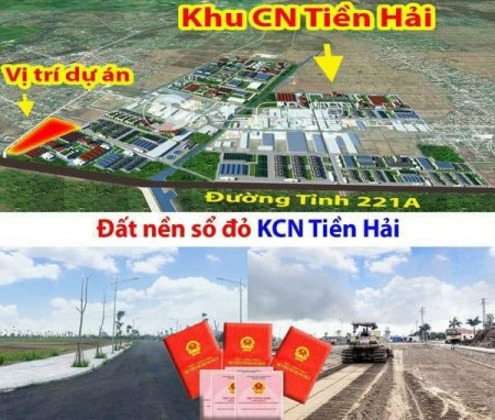 Đất đấu giá Tây Giang, Tiền Hải, Thái Bình Sổ đỏ gần khu công nghiệp Tiền Hải sổ sẵn