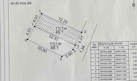 Bán đất Bắc Hồng, Đông ANh, Hà Nội, Mỹ Nội, dtsd 49.1m2
